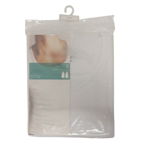Wholesale Men's White Tank Top, Size: Small - 2-Pack ($2.50 Each) - Image 3