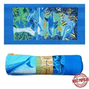 Wholesale Beach Towel – Microfiber Asst Prints (Size 28″ x 57″)