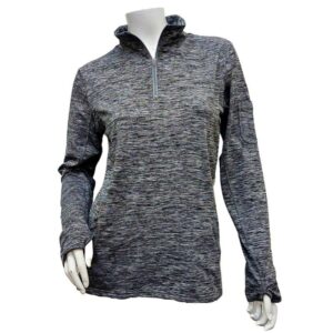 Wholesale Ladies 14 Zip Performance Top – Grey (Size M & L)