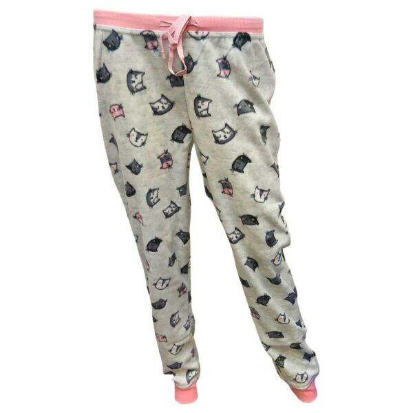 Wholesale Ladies Micro Fleece Printed PJ Pants (Size S-XL) - Image 3