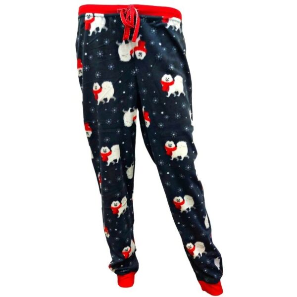 Wholesale Ladies Micro Fleece Printed PJ Pants (Size S-XL) - Image 2
