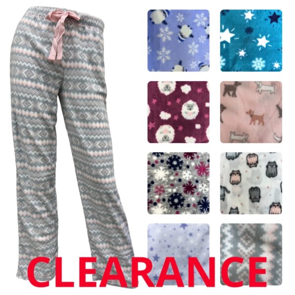 Wholesale Ladies Printed PJ Pants (Size S-XL)