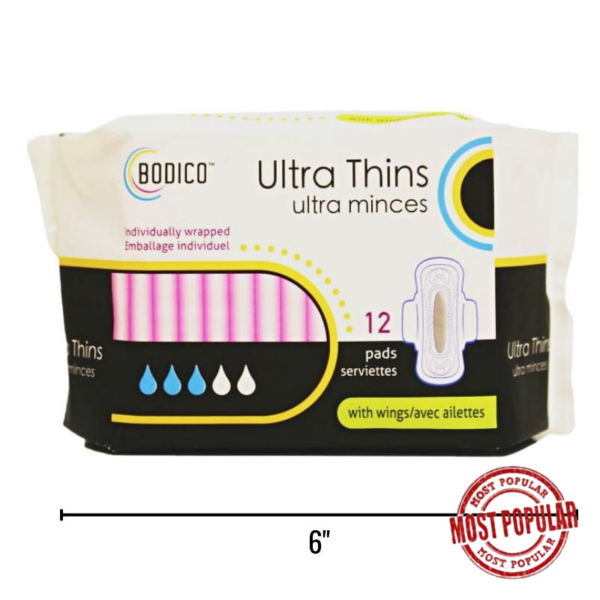 Wholesale Maxi Pads Ultra Thin with Wing,12-Pack ($0.19 Each)