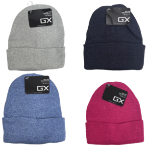 Wholesale Girls Knit Toques with Cuff - Asst Colours (Size 3-8 Years)