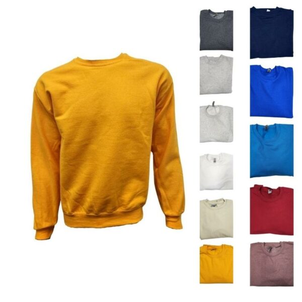 Wholesale Adult Crew Neck, Fleece – Asst. Colours (Size: Large)