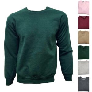 Wholesale Adult Crew Neck, Fleece – Asst. Colours (Size: Small)