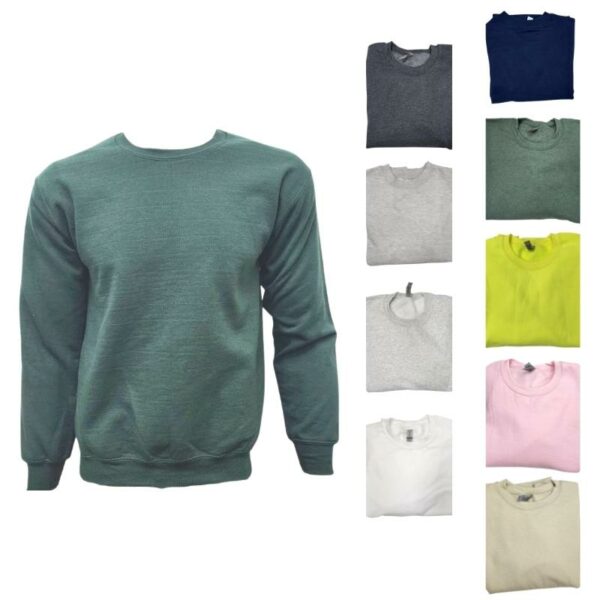 Wholesale Adult Crew Neck, Fleece – Asst. Colours (Size_ X-Large)