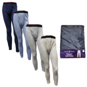 Wholesale Adult Thermal Long Johns, Asst. Colours (Size S-XL)