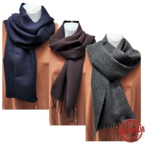 Wholesale Adult Wool Scarf- Asst Colours