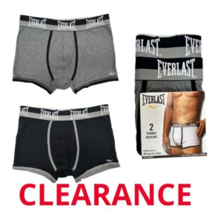 Wholesale Brand Name Men’s Cotton Boxer Briefs- Grey, 2-Pack (Size_ X-Large)