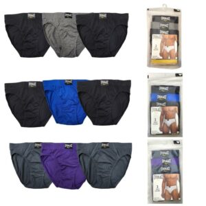 Wholesale Brand Name Men’s Cotton Briefs- Asst Colours, 3-Pack – Size_ Small ($2.75 Each)