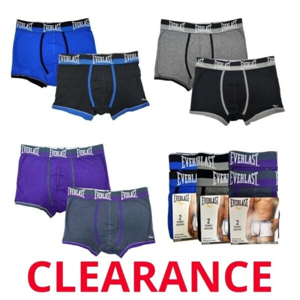 Wholesale Brand Name Men’s Cotton Trunk – Asst Colours, 2-Pack – Size_ Small ($4.00 Each)