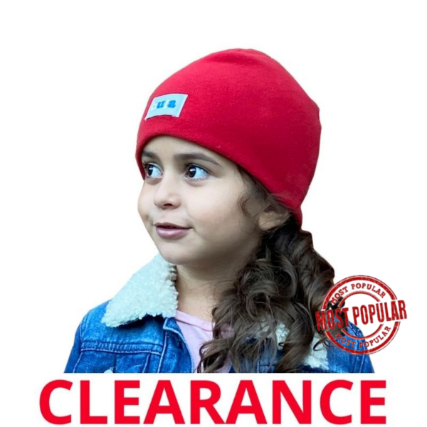 Wholesale Bula Fleece Kids’ Winter Beanie/Toque - Red Colour (Size 4-6 years)