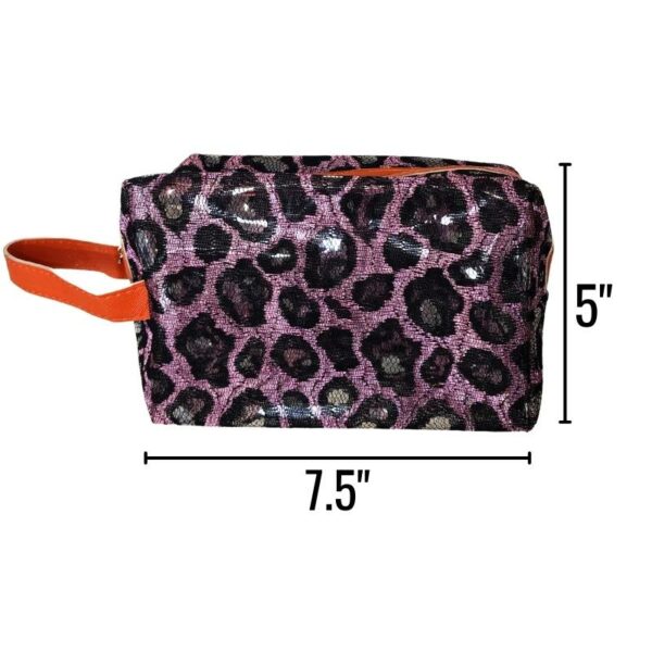 Wholesale Cosmetic Bag, Animal Print - Asst Colours - Image 2