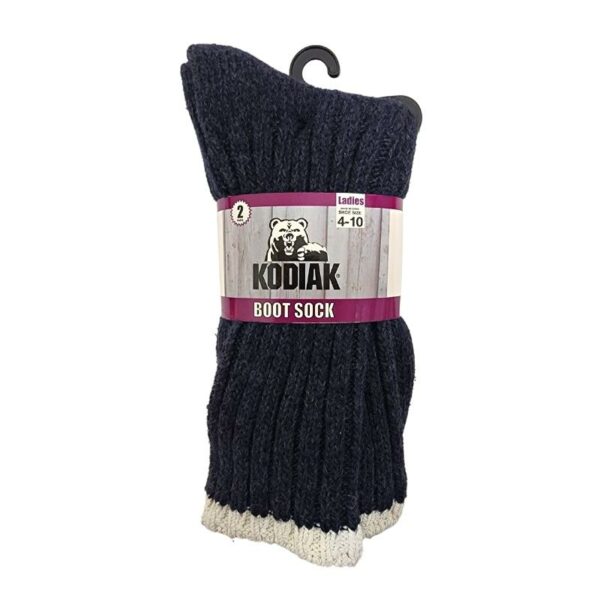 Wholesale Ladies Winter Boot Sock, 2-Pack - Size 4-10 ($3.00 Each) - Image 2