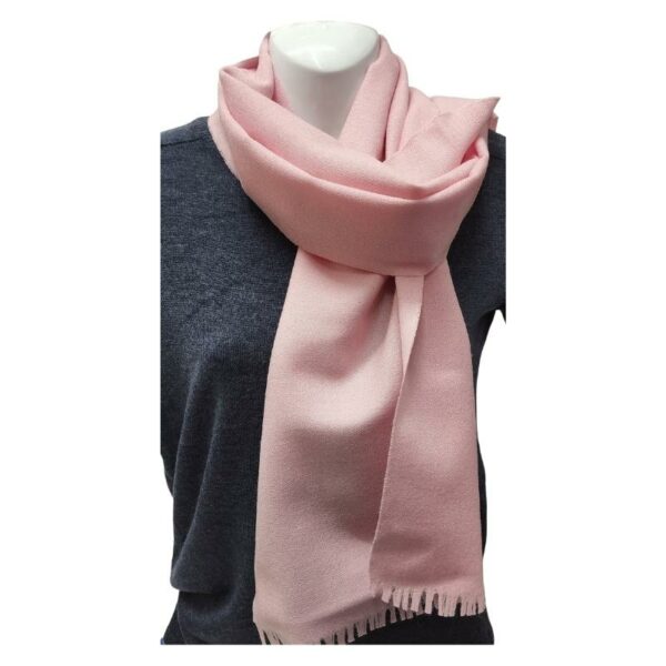 Wholesale Ladies Wool Scarf- Pink - Image 2