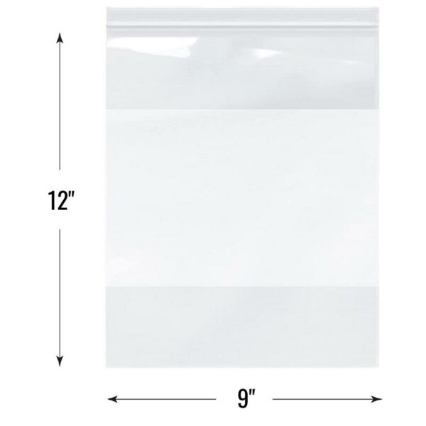 Wholesale Resealable Ziplock Bags – 9″ x 12″ with Writable Block - Image 8