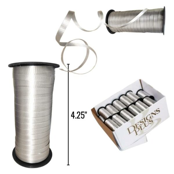 Wholesale Silver Ribbon, Jumbo Roll – 300 Feet