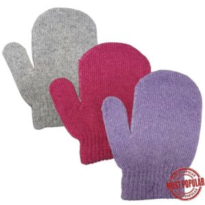 Wholesale Toddler Girls Mittens, Asst. Colours (2-3x)