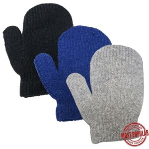 Wholesale Toddlers’ Mittens, Asst. Colours (2-3x)