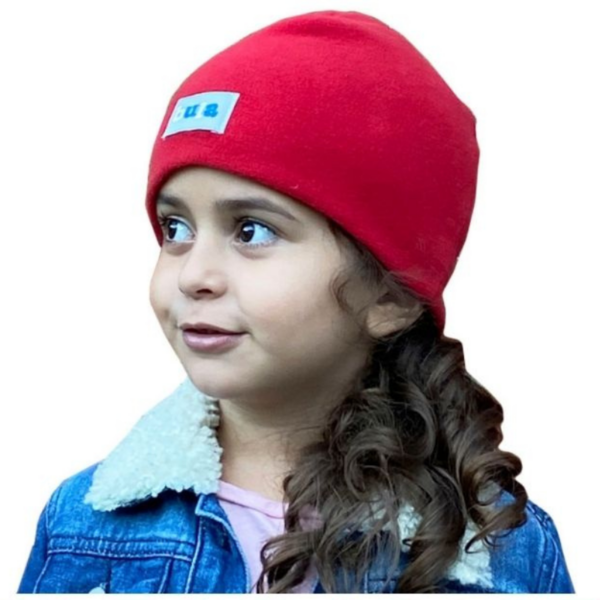 Wholesale Bula Fleece Kids’ Winter Beanie/Toque - Red Colour (Size 4-6 years) - Image 4