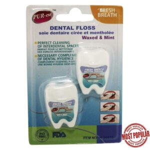 Wholesale 2-Pack Travel Size Dental Flosses -15m ($0.75 Each)