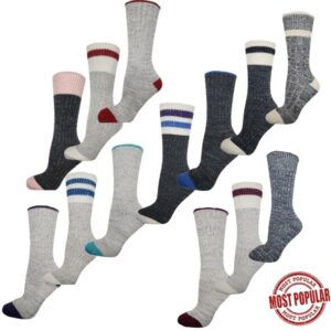 Wholesale Ladies Winter Boot Sock, 2-Pack – Size 6-10 ($3.00 Each)