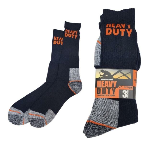 Wholesale Men’s Winter Sock, Navy, 3-Pack – Size 10-13 ($3.00 Each)