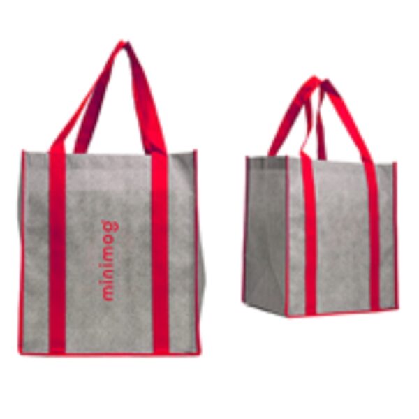 Custom Heathered Jumbo Non-Woven Tote - Image 3