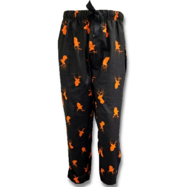 Wholesale Adult Flannel Pajama Pants - Black (Size S-XXL) - Image 2