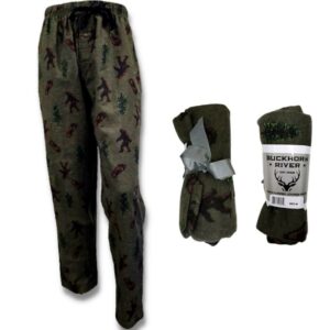 Wholesale Adult Flannel Pajama Pants – Army (Size S-XXL)