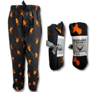 Wholesale Adult Flannel Pajama Pants – Black (Size S-XXL)