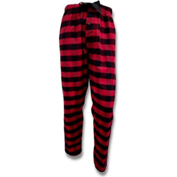 Wholesale Adult Plaid Flannel Pajama Pants - Red/Black (Size S-XXL) - Image 2