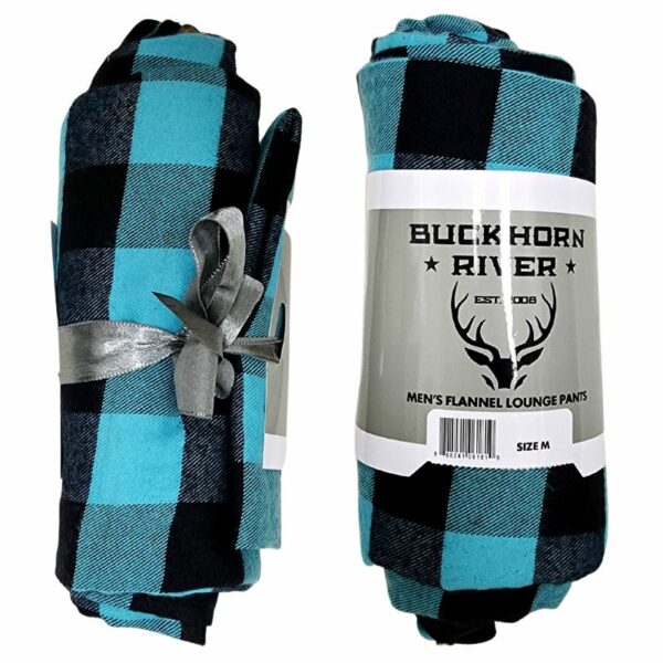 Wholesale Adult Plaid Flannel Pajama Pants - Sea Frost (Size S-XXL) - Image 3