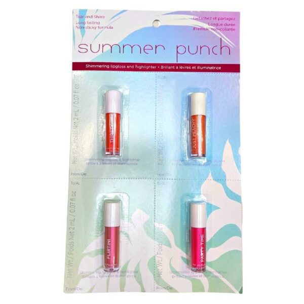 Wholesale Lip Gloss/Highlighter- Asst Colours 4-Pack ($1.25 Each) - Image 3