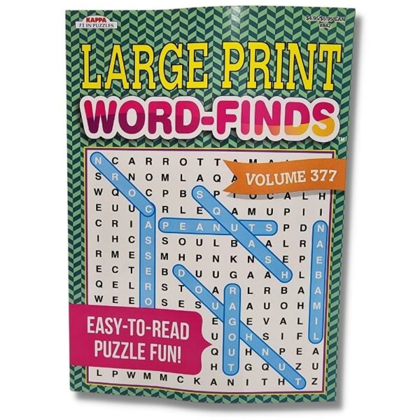 Wholesale Word Find Large Print Activity Book – Asst. Styles Volume 377