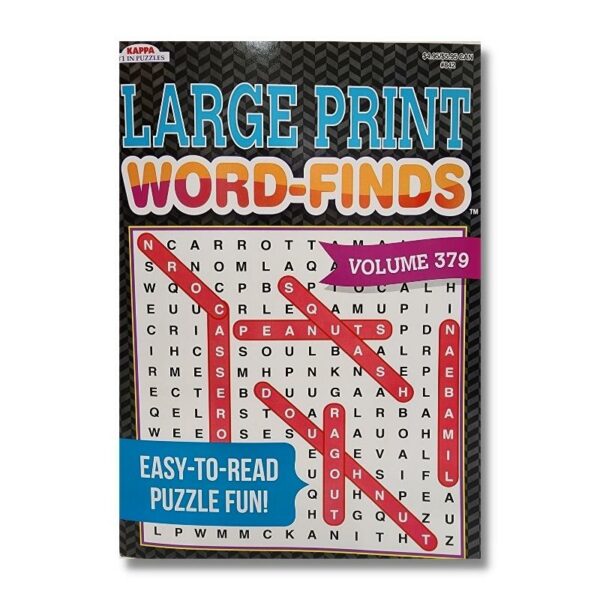 Wholesale Word Find Large Print Activity Book – Asst. Styles Volume 379