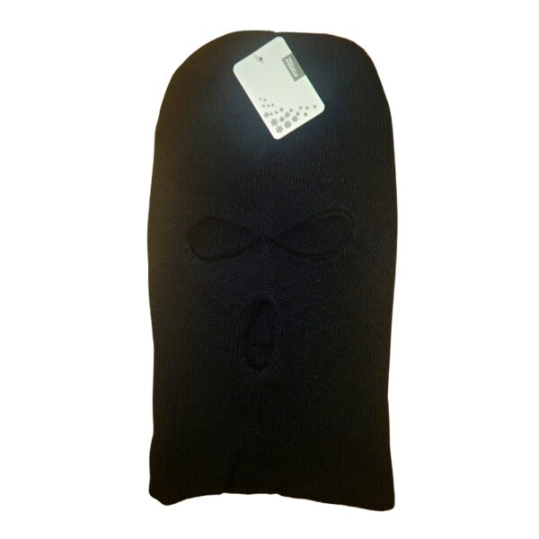 Wholesale Adult Balaclava Hat 3-Holes - Black - Image 2