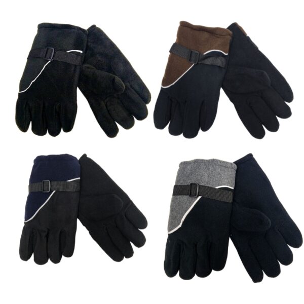 Wholesale Adult Polar Fleece Winter Gloves with Strap