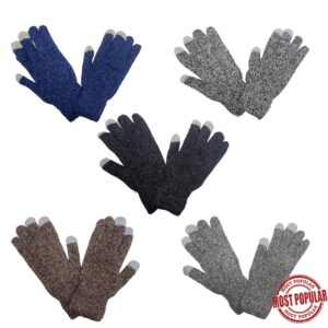 Wholesale Adult Touch Screen Double Layer Gloves – Asst. Colours