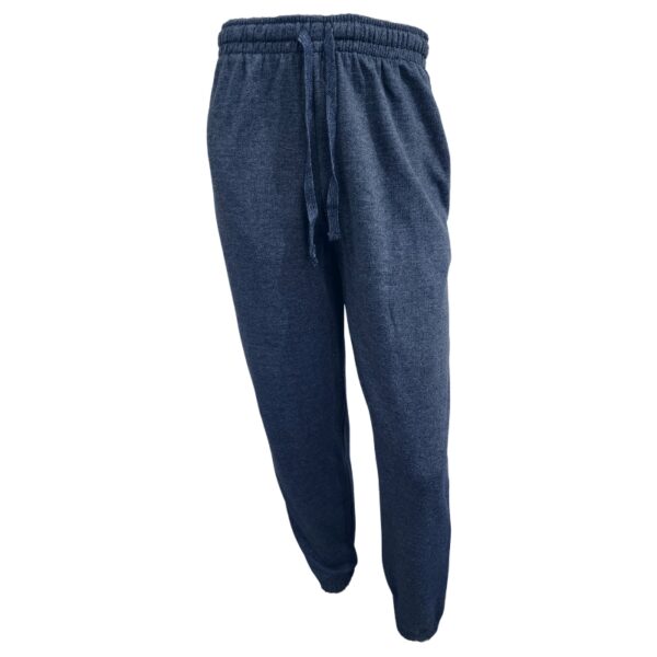 Wholesale Adult Track Pant, Closed Bottom - Heather Blue