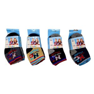 Wholesale Boys’ Ankle Socks, Asst. Colours, 3-Pack – Size 1-3 ($1.00 Each)