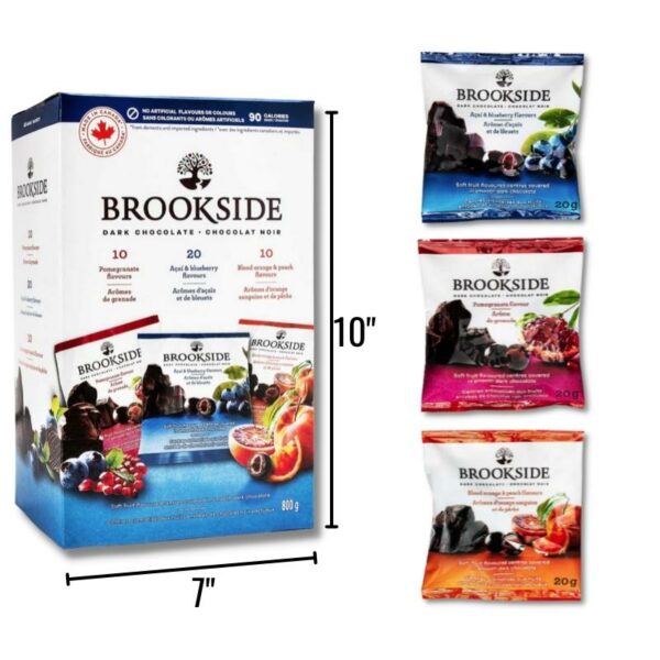 Wholesale Brookside Dark Chocolate, Asst Flavours, 40 × 20 g each