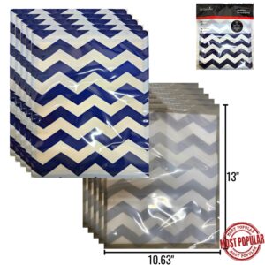 Wholesale Large Reusable Ziplock Bags – Grey_Navy 10.63″ x 13″ 10-Pack ($1.25 Each)