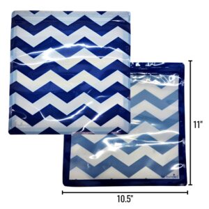 Wholesale Large Reusable Ziplock Bags – Navy (10.5″ x 11_)