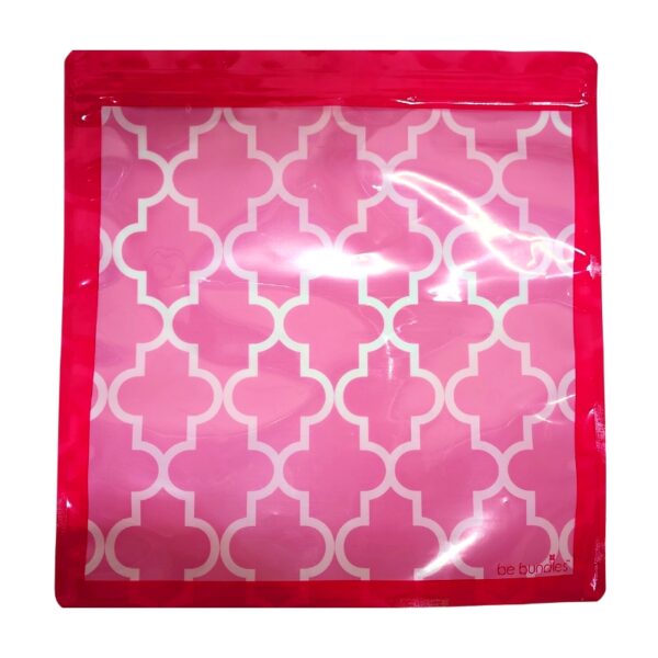Wholesale Large Reusable Ziplock Bags – Pink (10.5″ x 11″) - Image 3