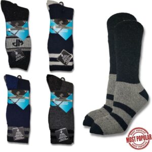 Wholesale Men’s Winter Crew Socks, 2-Pack, Size 10-13 ($3.00 Each)