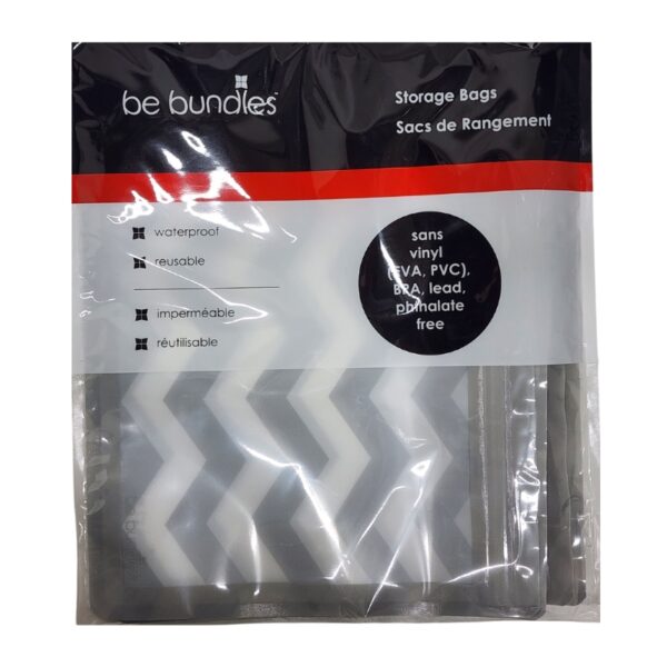 Wholesale Small Reusable Ziplock Bags – Grey 8″ x 10″ 12-Pack ($0.95 Each) - Image 2
