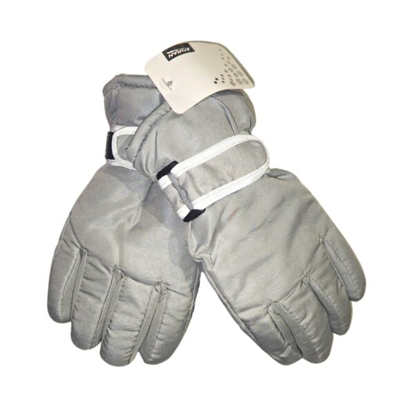 Wholesale Youth Ski Gloves with Strap – Asst. Colours (Size 7-16) - Image 3