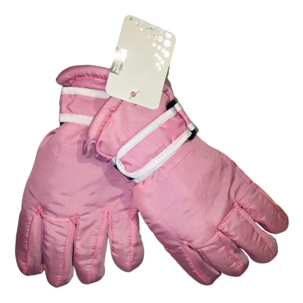Wholesale Youth Ski Gloves with Strap – Asst. Colours (Size 7-16) - Image 7